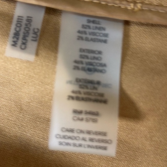 Calvin Klein Women's Brown Linen Blazer/Jacket. Size Medium. Perfect for Fall!! - Picture 11 of 12